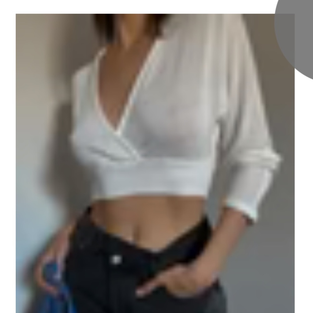 Princess Polly white cotton mesh top